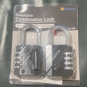 Silver Resettable Combination Lock